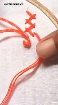 "Master the Herringbone Stitch in Minutes!”#stitchboutique #handembroidery #art#threadwork#stitching