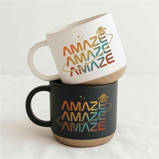 Amaze Amaze Amaze Mug, Sci Fi Book Lover Coffee Cup, Rocky Inspired Mug, Funny Alien Pottery Mug, Reader Gift, Geek Sci Fi Mug - Etsy