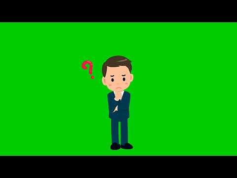 Green Screen Question Mark Cartoon |Copyright Free|No Copyright.