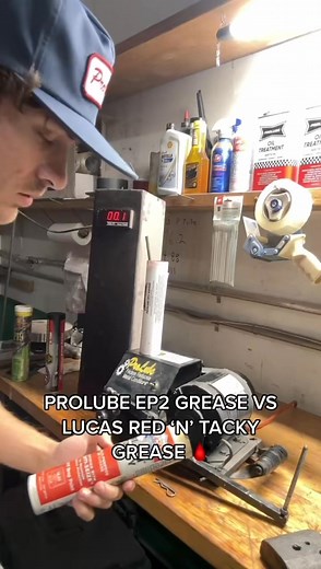 The battle of the greases! Link in bio for all of our products 🏁 #prolube #prolubeoil #projectfarm #oiladditives #oiladditive #grease #redgrease #ep2 #automotive #lucasoil #racing #dragrace #carsoftiktok #stockracing #auto #cars #trucks #autozone #napaautoparts #semitruck | Engine Restore Oil Additive