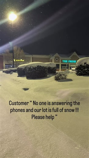 Signature Lawn and Landscape on Instagram: "We will always take care of our customers Call for a free estimate! #snow #northcarolina #charlotte"