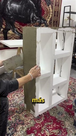 Handmade expanded polystyrene furniture that looks surprisingly solid