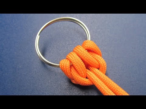 Easy Paracord keychain. Stylish and Useful knots rope tricks idea for you.