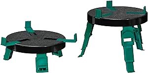 RentACoop Poultry Platform Adjustable Stand for Chick and Chicken Feeders and Waterers – Pack of 2