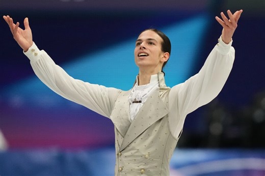 Awkward Olympic wait for Ukraine’s Kyrylo Marsak as Russian Petr Gumennik leads nearby