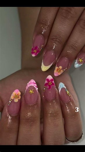 idée d'ongle pour l'été ☀️🏝️