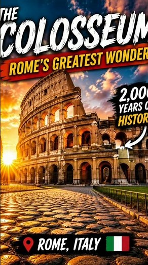 The Colosseum – Rome's Greatest Wonder 🇮🇹