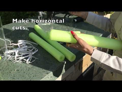 DIY POOL NOODLE Fake Bamboo Alien Plants
