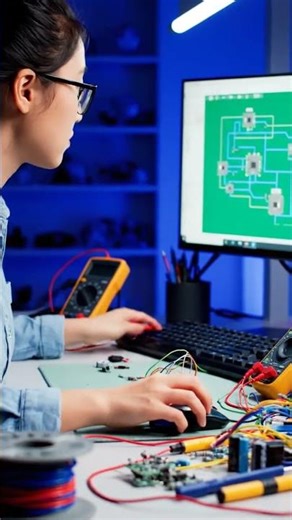 how PCBs and Schematics are made 💀 #ElectricalEngineering#Electronics#EngineerLife#AIart#TechTok#EEE