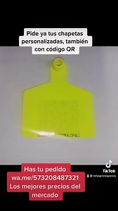Pide ya tus chapetas con código QR , para que lleves la trazabilidad de tus animales, se pueden escanear con cualquier smartphone, escríbenos para hacer tu diseño. Envíos a todo destino. Información WhatsApp. wa.me/573208487321 | Rehagronegocios Agromarketing