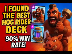 I Found the Best Hog Rider Deck (90% Win Rate!)