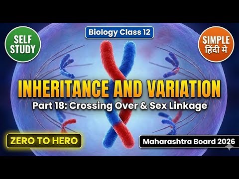 crossing over sex linked inheritance class 12 biology part 18
