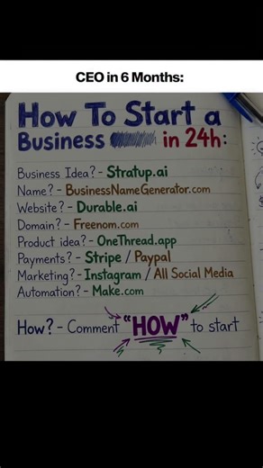 🤫 How to Start a Business in 24h 👇