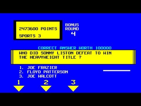 Trivia [Arcade Longplay] (1984) Greyhound Electronics {Alt revision questions set 2}