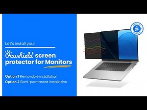 How to Install Your Ocushield® Monitor Screen Protector | Blue Light Filter for Eyes & Privacy