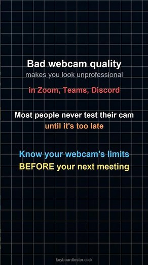 What your webcam ACTUALLY looks like - Webcam Test #shorts