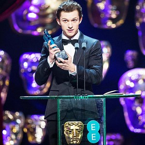 "I sh*t myself a little bit!" A young Tom Holland takes to the stage for his acceptance speech, as he wins the EE Rising Star award in 2017. Who else is heading to the cinema to catch Spider-Man: No Way Home? 🕸️🍿 | BAFTA