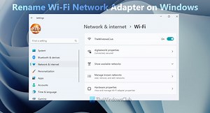 Comment renommer l'adaptateur réseau WiFi sous Windows 11/10