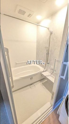 【Before→After】寒いタイル風呂から快適で健康的な最新ユニットバスへ！エコキュートも新設して操作性・省エネ性能もアップ #shorts