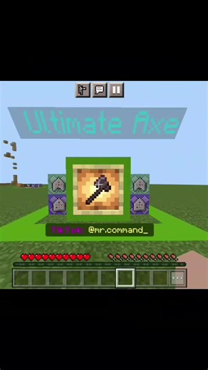 Minecraft Command: How to Break Trees Easily