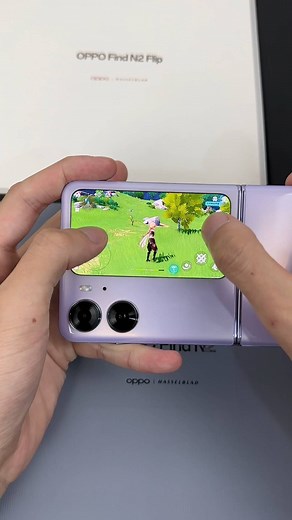 Tech way | The external screen of OPPO Find N2 Flip can play Yuanshen. As long as you don’t dislike the small size of the external screen, you can use... | Instagram