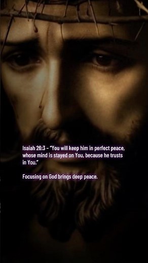 Isaiah 26:3 – “You will keep him in perfect peace, whose mind is stayed on You. #bible #god #jesus