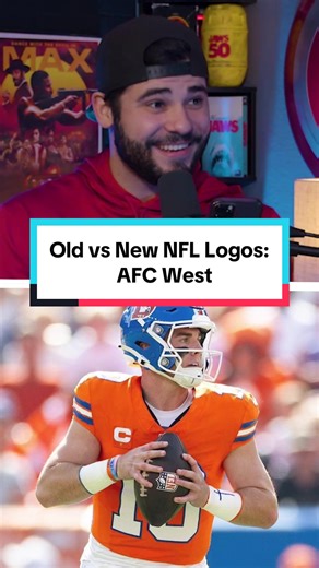 Old vs New NFL Logos in AFC West