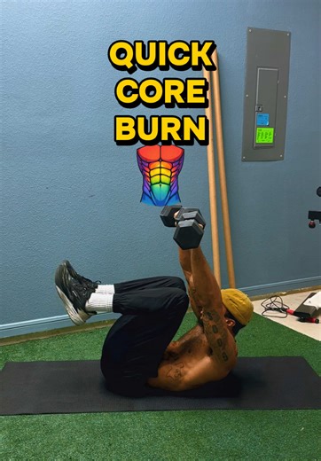 🌎 Quick And Effective Workout - Dumbbell Tuck Crunch Plank Leg Lift Overhead Scissor Kick Pulse Hip Lifts Dumbbell Hip Swings Kneeling Downward Punch Overhead Crunch (2 Sets/ 15 Sec Each) - #fyp #chosensoulzfitness #fitness #workoutroutine #workout