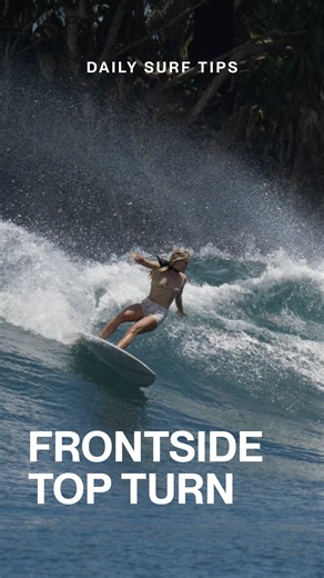 Barefoot Surf on Instagram: "Nail the Frontside Top Turn! 🌊🏄‍♂️ 1️⃣ Take off close to the peak and gather speed. 2️⃣ Compress your lower body to maintain balance and gain speed. Lean into the wave. 3️⃣ Initiate your bottom turn by crouching and leaning forward. Tuck your back knee inward. 4️⃣ Use your head to guide—look in the direction you want to go. Let your shoulders, arms, and hips follow suit. 5️⃣ Apply weight to your back foot to execute the turn. Straighten your knees and upper body. 6