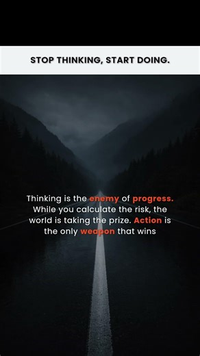 action beats overthinking. #motivation #selfgrowth #successmindset #takeaction #execution