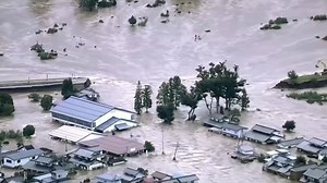 WATCH: #TyphoonHagibis leaves a trail of destruction across central Japan, leaving at least 35 dead as more than 100,000 rescuers continue to work to reach people trapped by landslides and floods. (Video: Reuters) | CNA