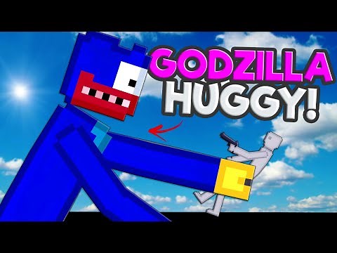 Huggy Wuggy Morphs into Godzilla Ragdoll in People Playground!