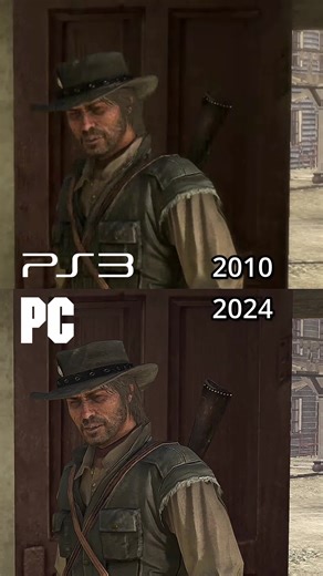 PS3 (2010) VS PC (2024) - Red Dead Redemption 1 Graphics #comparison #rockstargames #reddeadredemption