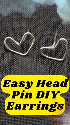 Cute #Earrings for Girls ✨ | Easy DIY with Head Pins | Simple #JewelleryMaking #DiyEarrings
