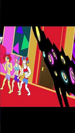 MUSCLE THE AMAZING DIGITAL CIRCUS VS MUSCLE ABSTRACTION! Cartoon Animation #shorts