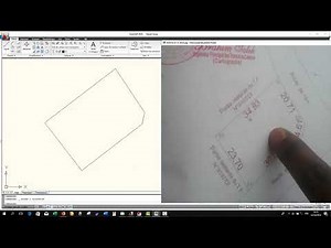 cours sur AutoCad Part 2 comment entrer les coordonnées GPS pour avoir la forme exacte du terrain
