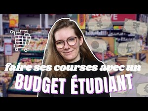 💸 FAIRE SES COURSES AVEC UN BUDGET ÉTUDIANT I Organisation budget courses & faire des économies.