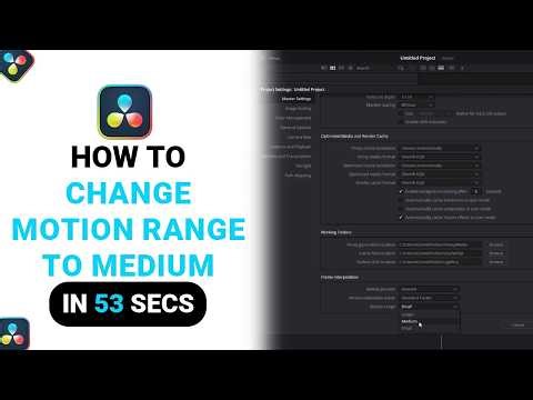 How to Change Motion Range To Medium on DaVinci Resolve [NEW]
