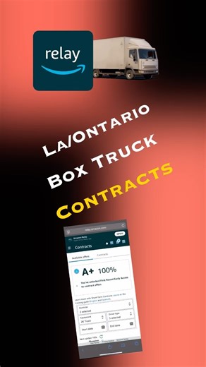 Amazon Relay Load Board | Contracts | Box Truck | Los Angeles/Ontario, CA