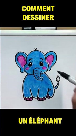 Dessin pour tous – Dessiner un éléphant – 2 niveaux pour apprendre ensemble 🐘 🌿