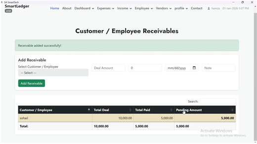 Testing own desktop app Accounting Desktop App (D9) We build web & desktop apps for real businesses. Simple • Secure • Reliable 📩 DM for custom software #WebDeveloper #SoftwareDeveloper #DesktopApp #BusinessSoftware #PHPDeveloper