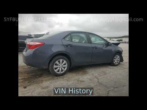 2016 Toyota Corolla L 5YFBURHE6GP451855
