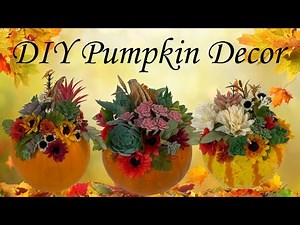 Elegant Pumpkin Arrangement for Fall Decorating