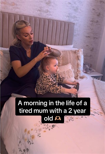 A morning routine as a tired mum with a 2 year old before work 🫶🏼 #fyp #mumsoftiktok #tiredmum #morningroutine #morningvlog