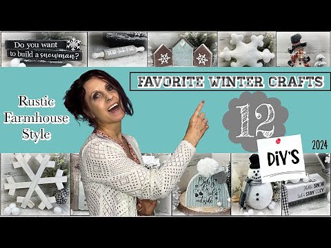 DIY Farmhouse Rustic Winter Crafts | DIY Mega Winter Crafts | Favorite Winter Crafts