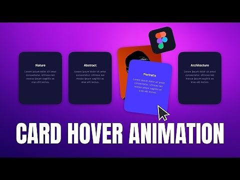 Create Unique CARD HOVER Animation In Figma | Figma Tutorial