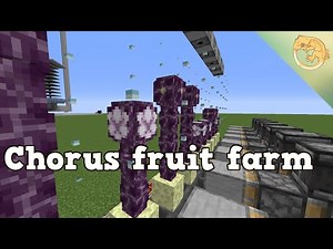 How to build an automatic chorus fruit farm in minecraft