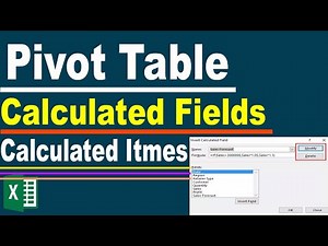 Excel Pivot Table Calculated Fields and Calculated Items | How to add a calculated field to a pivot