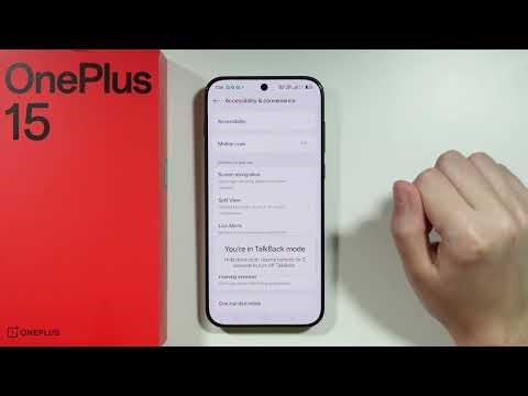 OnePlus 15: How to Hide TalkBack Prompt