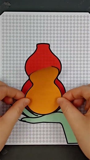 DIY Sticker Cutting & Collage 🐍✨ | Calabash Brothers Story | Stress Relief ASMR #relaxingart #shorts